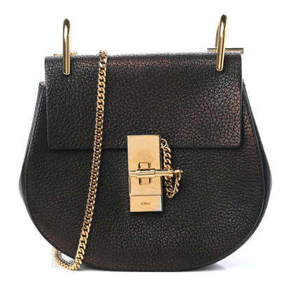 Chloe Grained Lambskin Mini Drew Shoulder Bag Black 1 of 10
