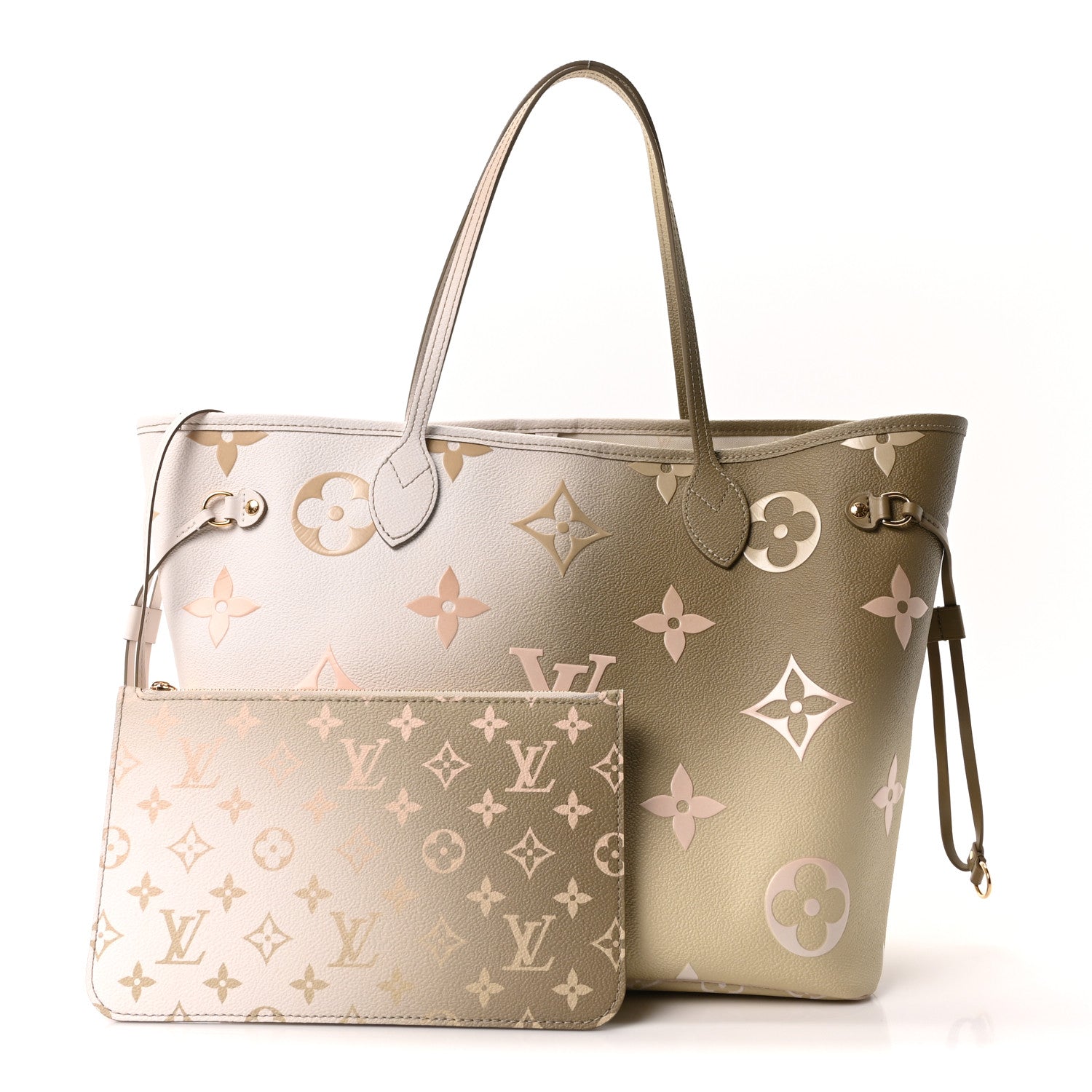 Louis Vuitton Monogram Giant Spring In The City Neverfull MM Sunset Kaki 3 of 10