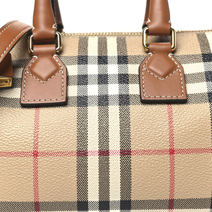Burberry E-Canvas Vintage Check Mini Bowling Bag Briar Brown 6 of 8