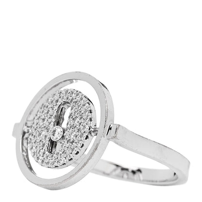 Messika 18K White Gold Diamond SM Lucky Move Pave Ring 52 6 3 of 6