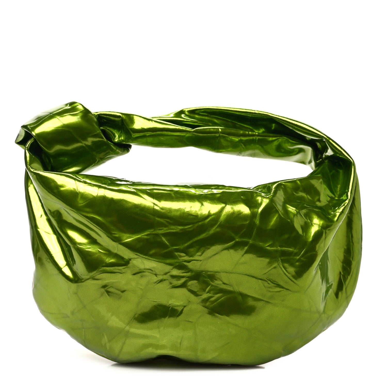 Bottega Veneta Metallic Crushed Calfskin Mini Jodie Chlorophyll 1 of 7