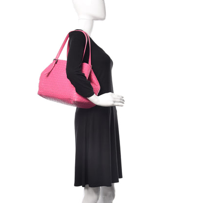 Bottega Veneta Nappa Intrecciato Medium Seamless Tote Fuchsia 2 of 16