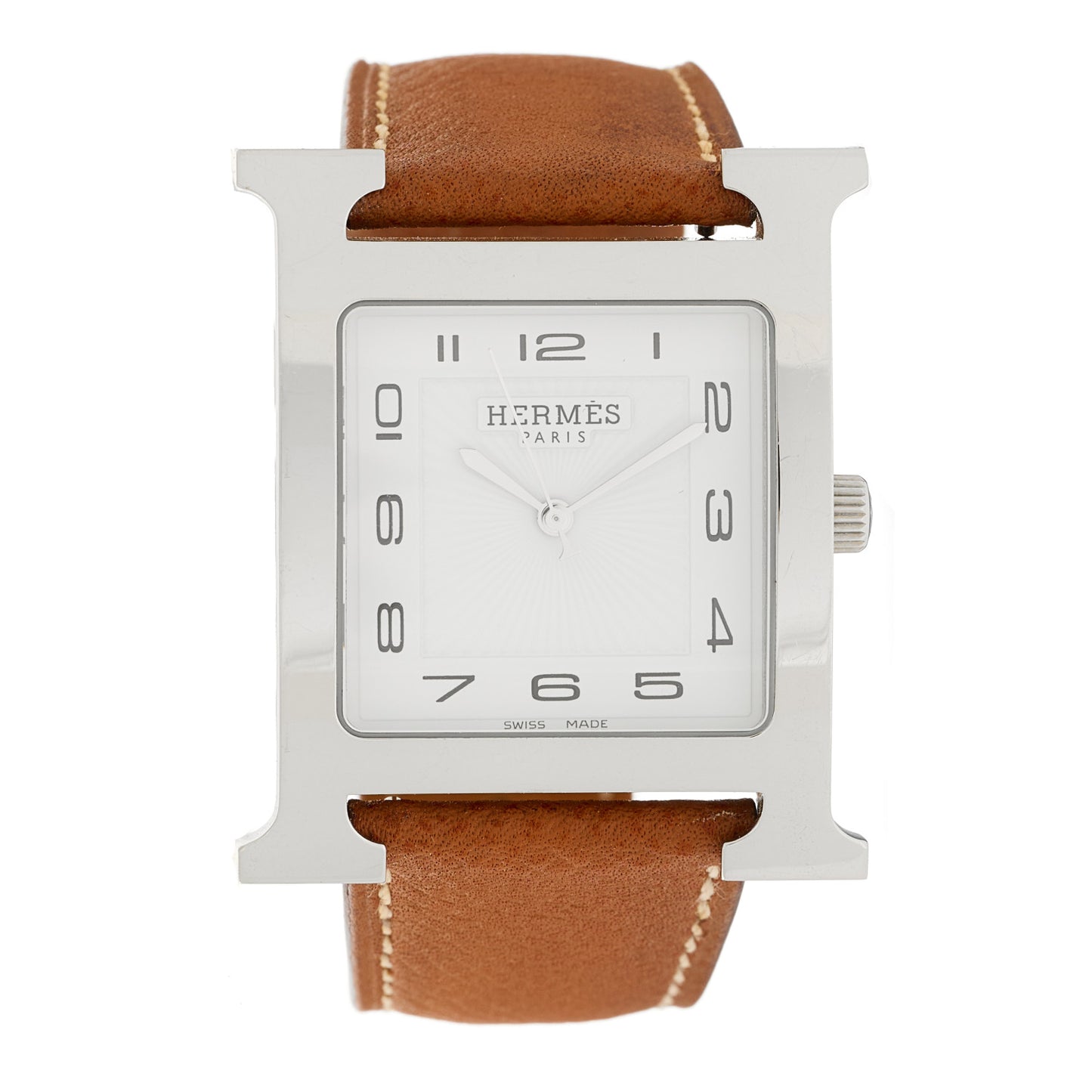 Stainless Steel Epsom 30.5mm Heure H Hour Quartz Watch Gold