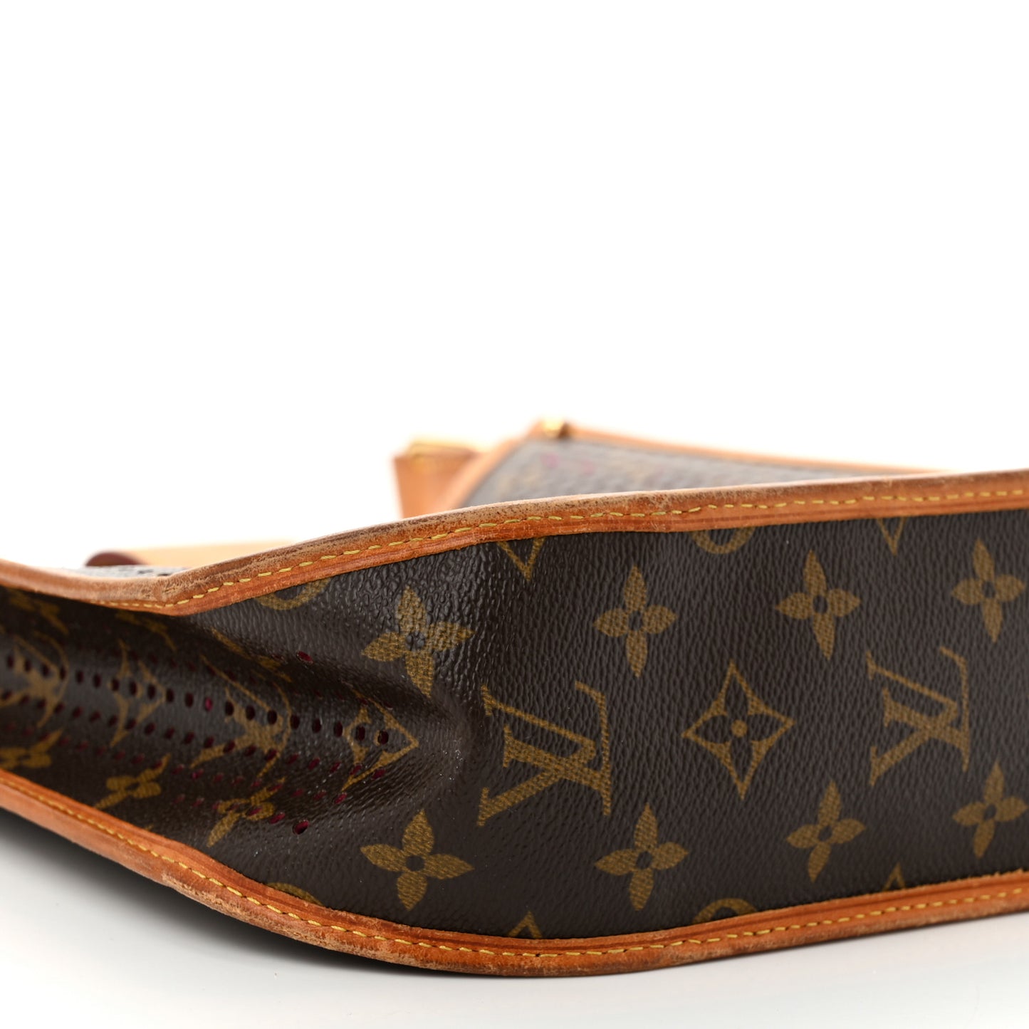 Monogram Perforated Musette Fuchsia