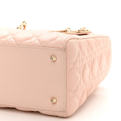 Christian Dior Lambskin Cannage Medium Lady Dior Light Pink 9 of 15