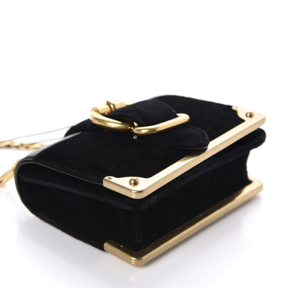 Prada Velluto Micro Cahier Bag Black 4 of 10