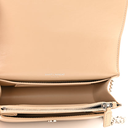 Saint Laurent Calfskin Monogram Sunset Chain Wallet Nude Powder 5 of 11