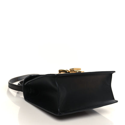 Gucci Calfskin Mini Sylvie Top Handle Bag Black 4 of 9