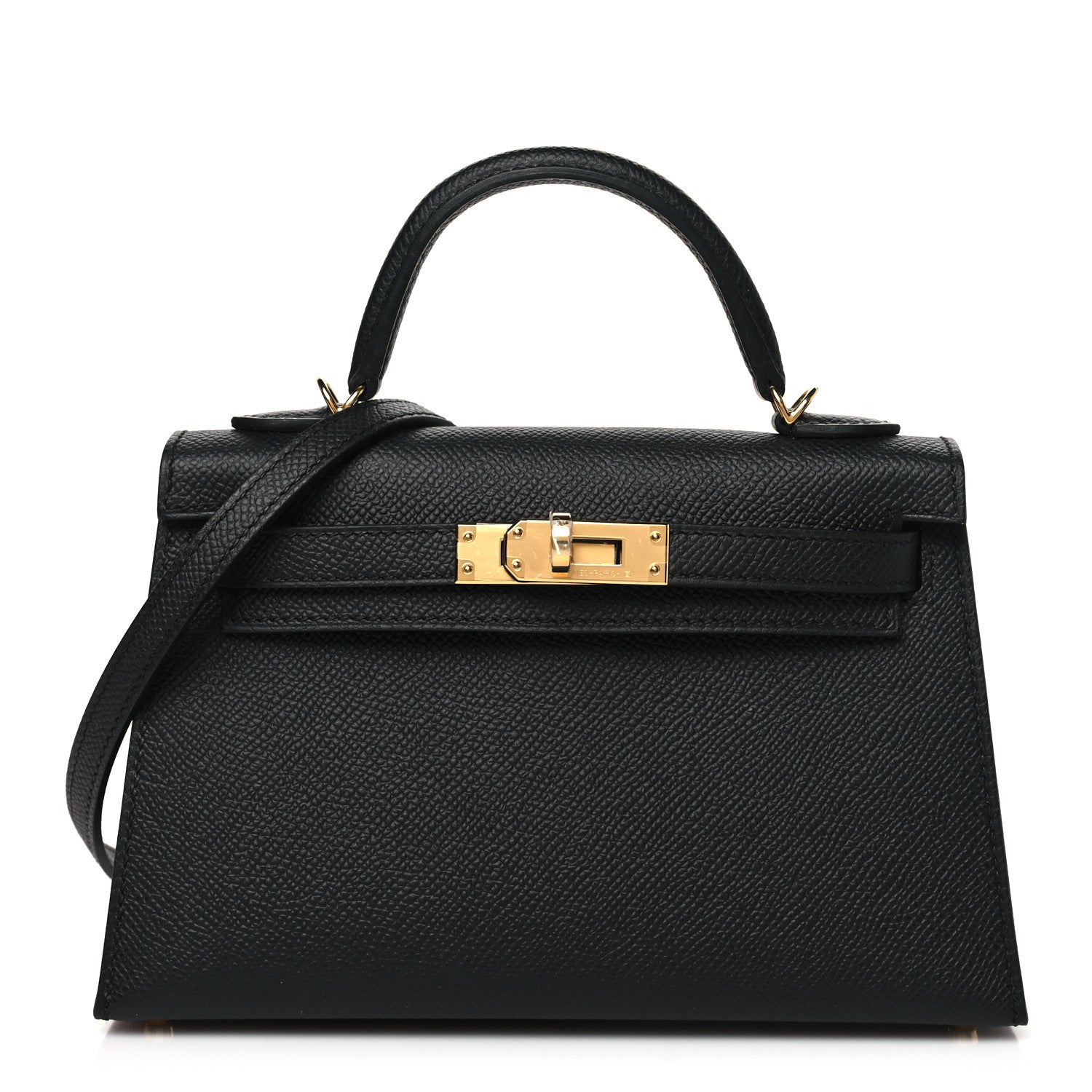 Hermes Epsom Mini Kelly Sellier 20 Black 1 of 11
