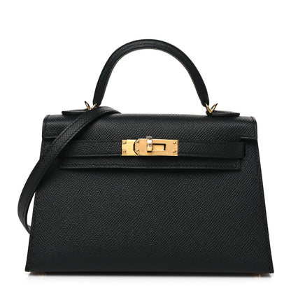 Hermes Epsom Mini Kelly Sellier 20 Black 1 of 11