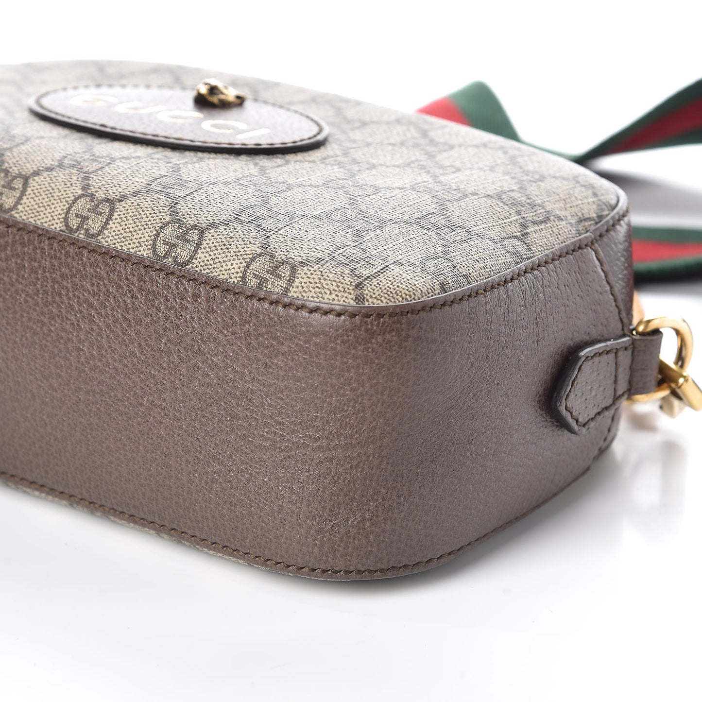 GG Supreme Monogram Web Neo Vintage Shoulder Bag Beige New Acero Crop