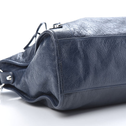 Balenciaga Agneau Classic Silver Hardware City Blue Obscur 9 of 13
