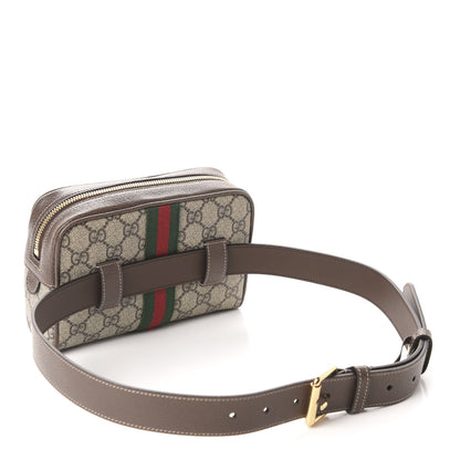 Gucci GG Supreme Monogram Web Small Ophidia Belt Bag 85 34 Dark Brown 3 of 11