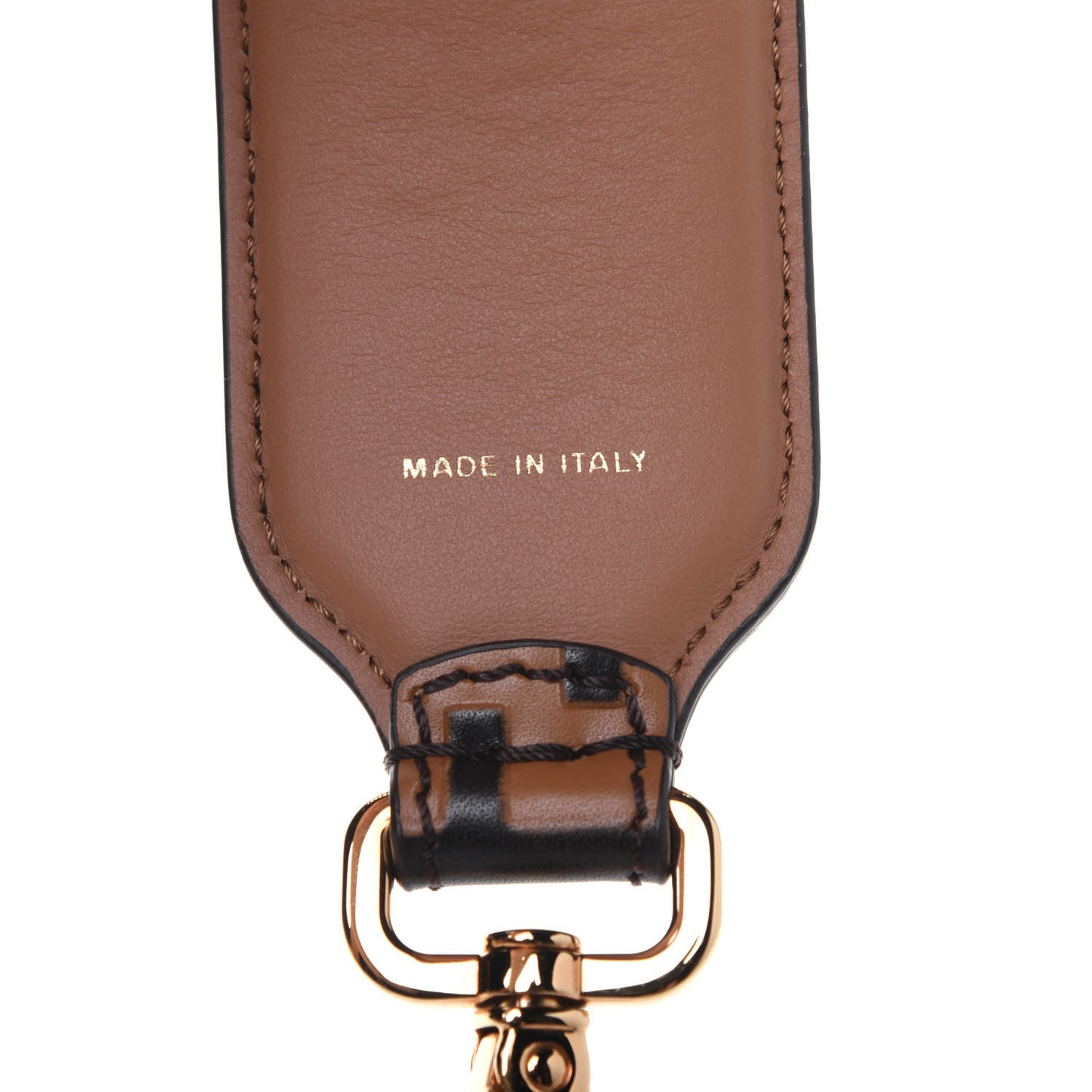 Calfskin FF 1974 Embossed Strap You Tobacco Black