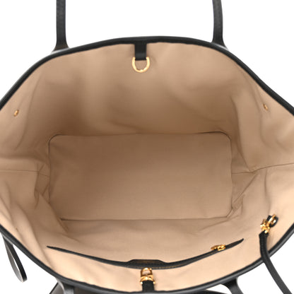 Louis Vuitton Cotton Monogram Embroidered Neverfull MM Beige Black 6 of 11