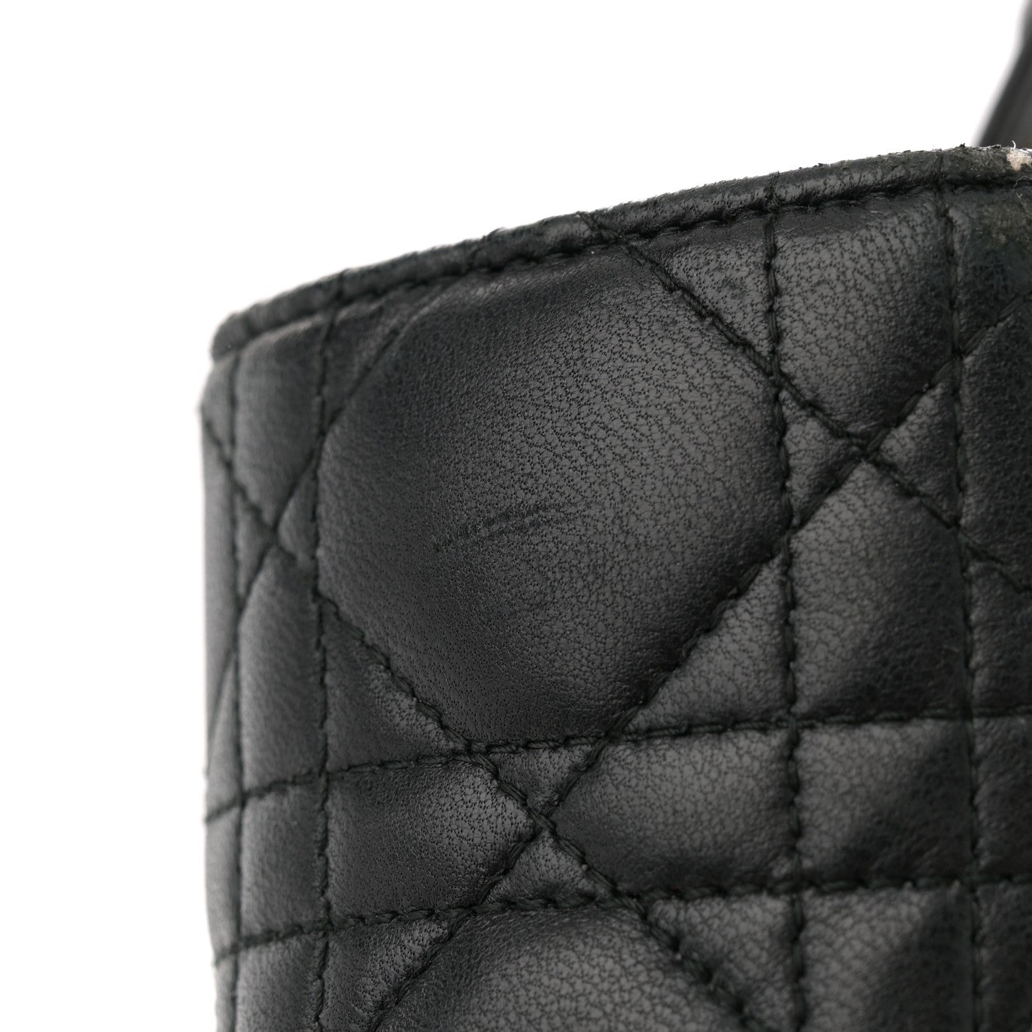 Christian Dior Lambskin Cannage Large Lady Dior Black 15 of 16