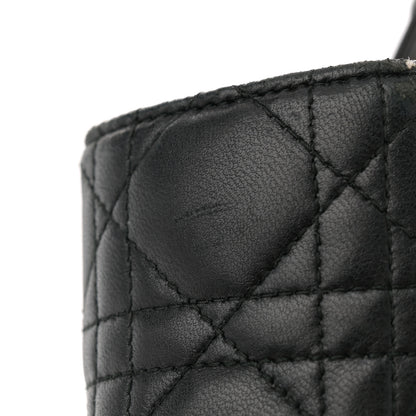 Christian Dior Lambskin Cannage Large Lady Dior Black 15 of 16