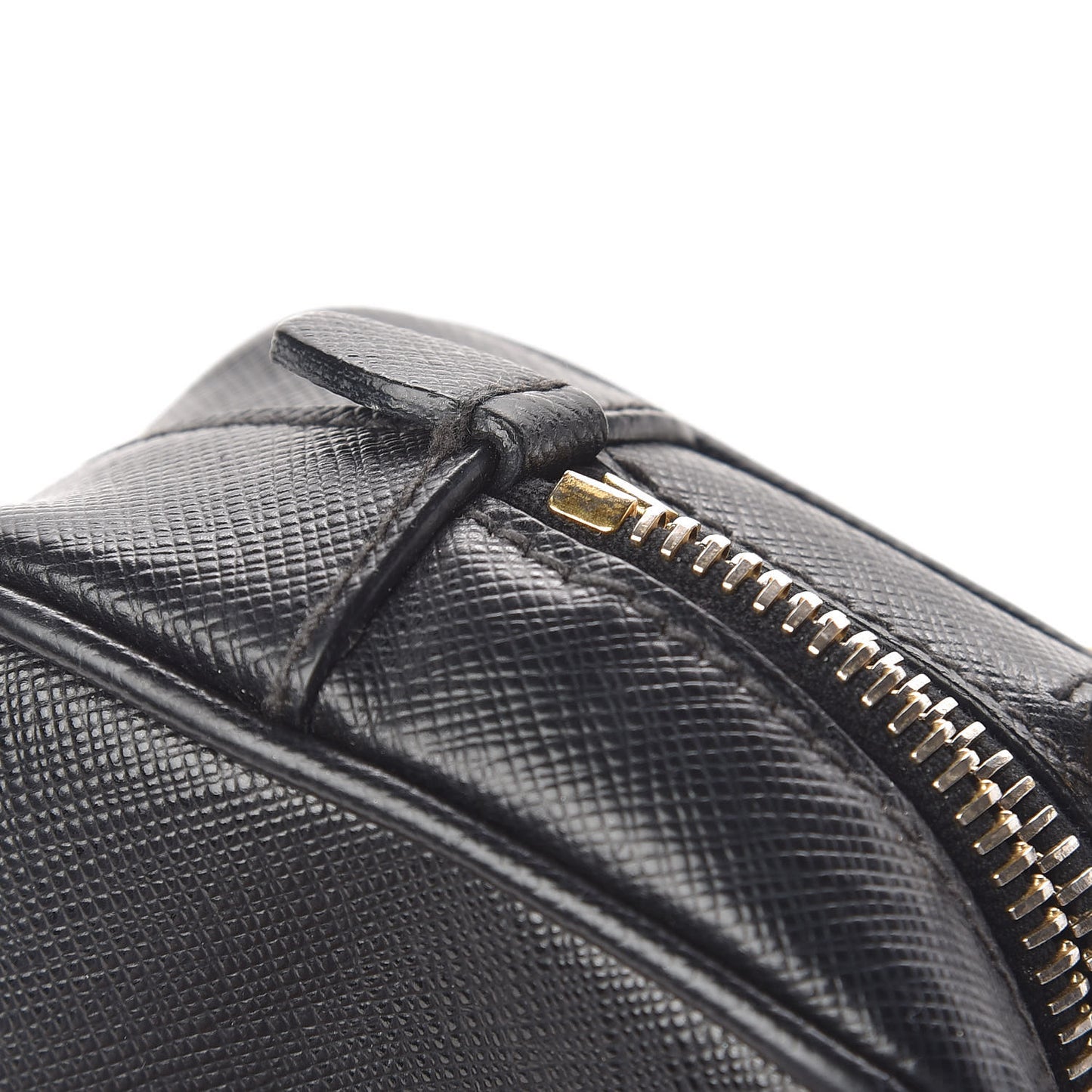 Saffiano Mini Camera Crossbody Bag Black