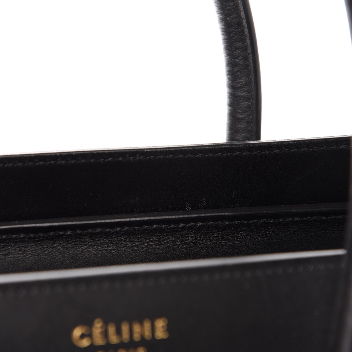 Celine Bullhide Drummed Calfskin Micro Tri-Color Luggage Antarctic 9 of 12