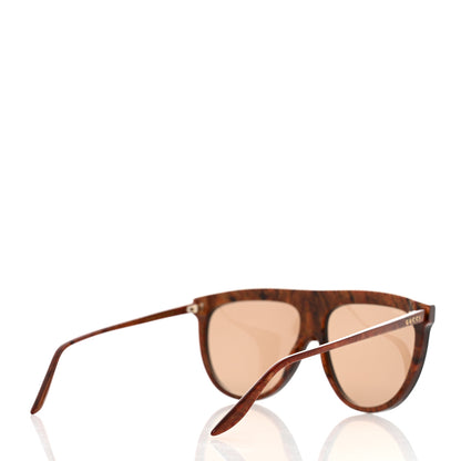 Gucci Aviator Crystal Brow Sunglasses GG0732S Havana Brown 4 of 7