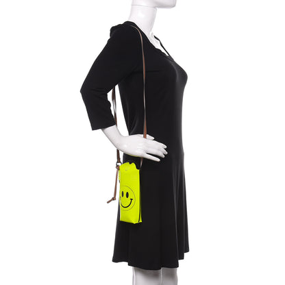 Loewe Smooth Calfskin Smiley Face Gate Pocket Neon Yellow 2 of 11