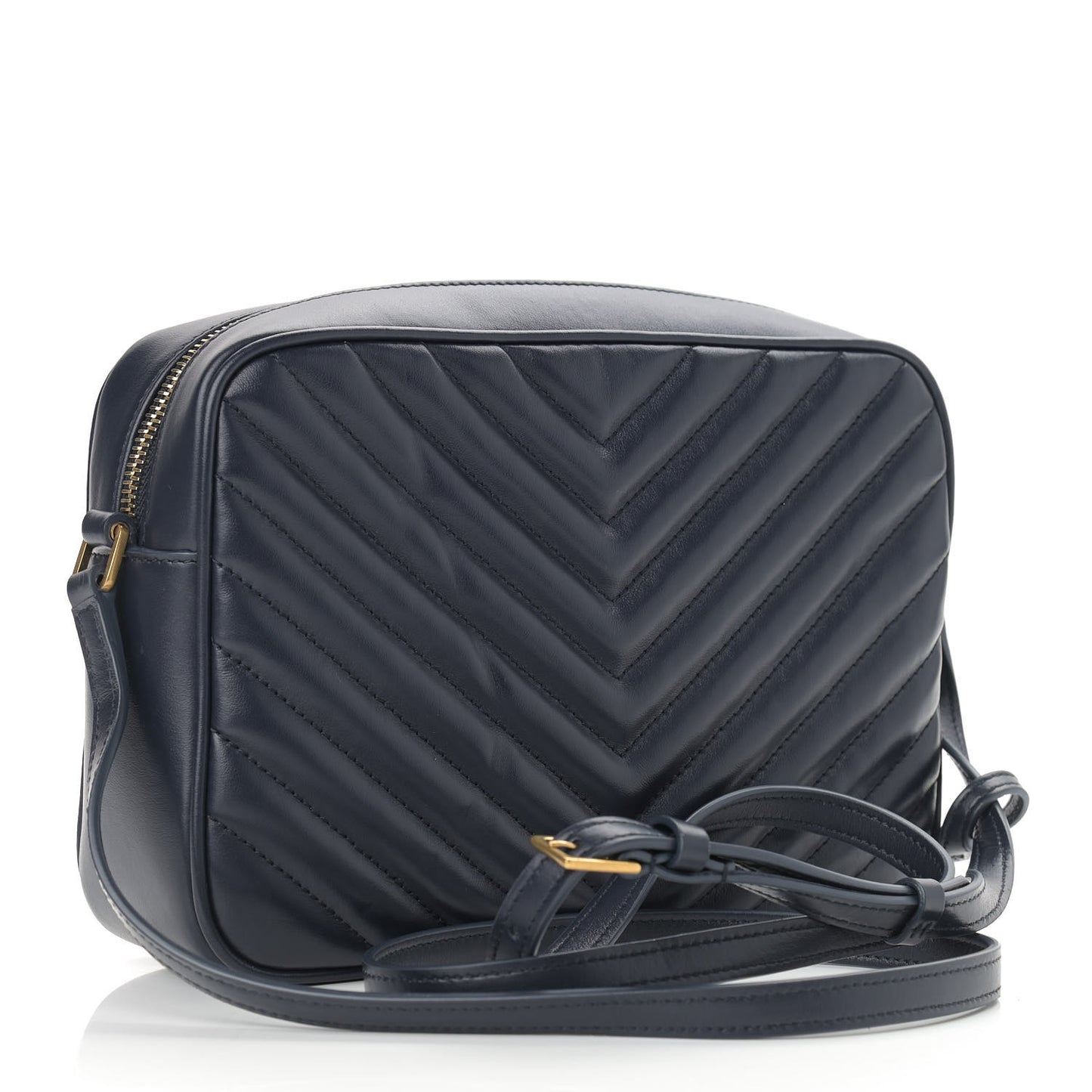 Calfskin Matelasse Monogram Lou Camera Bag Deep Marine