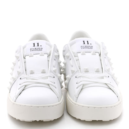 Valentino Garavani Calfskin Rockstud Untitled Open Sneakers 38 White 2 of 11