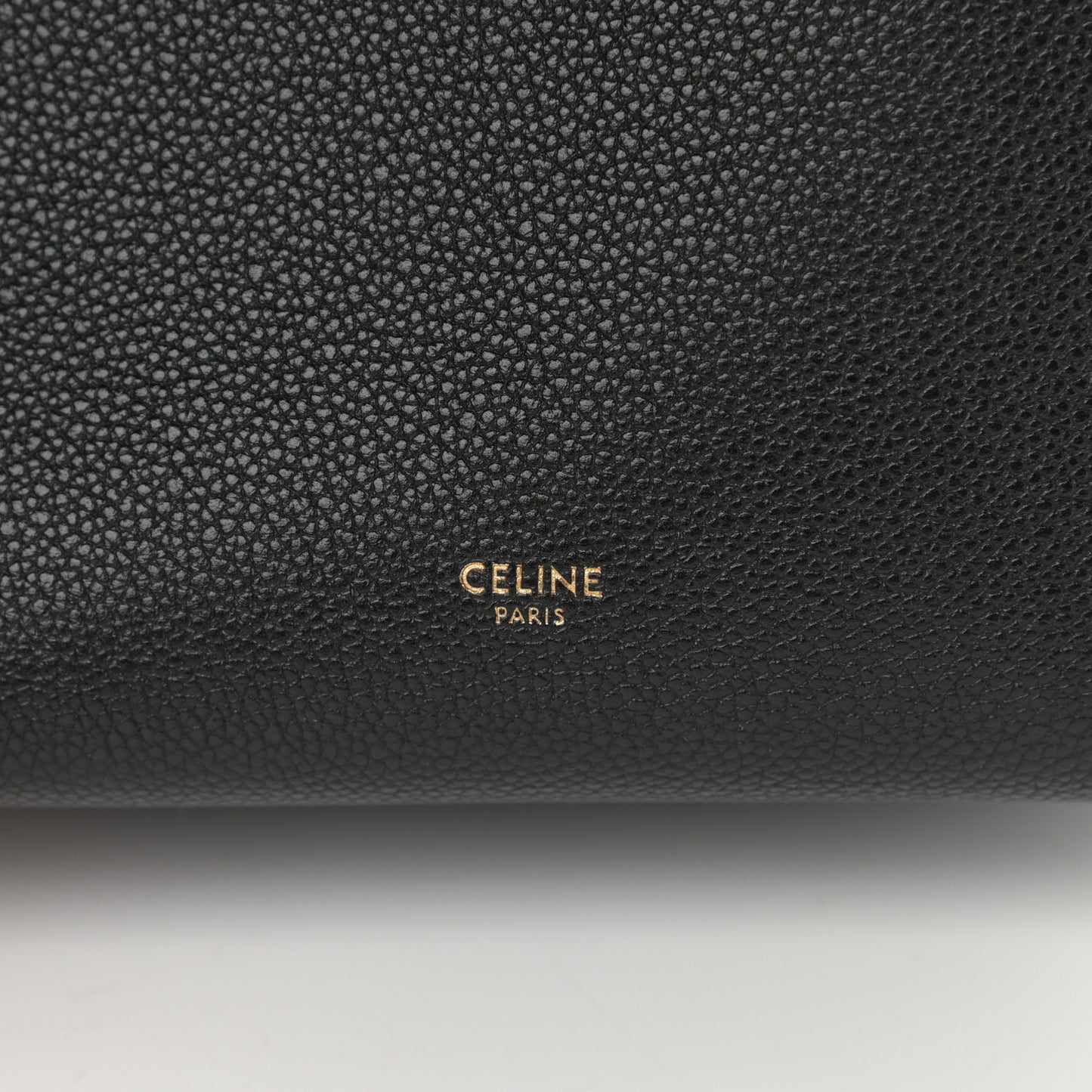 Soft Grained Calfskin Small Sangle Bucket Bag Black