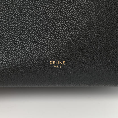 Celine Soft Grained Calfskin Small Sangle Bucket Bag Black 6 of 11