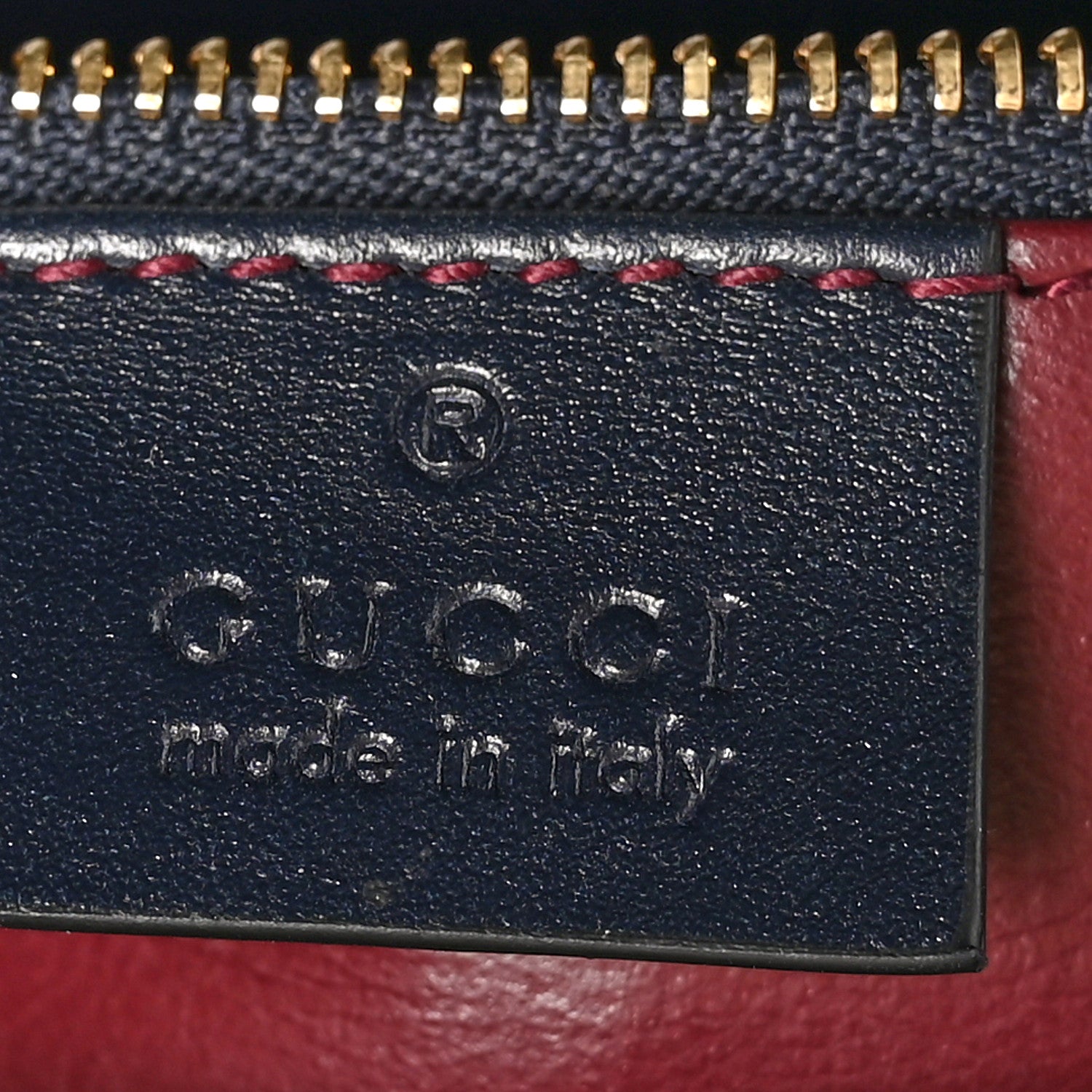 Gucci Vintage Rice Canvas Plutone Calfskin Horsebit 1955 Shoulder Bag Beige Blue 6 of 10