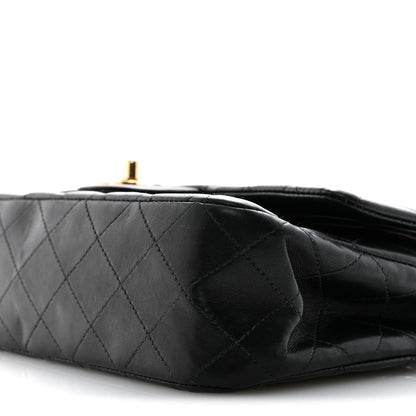 Chanel Lambskin Quilted Medium Double Flap Black 10 of 13