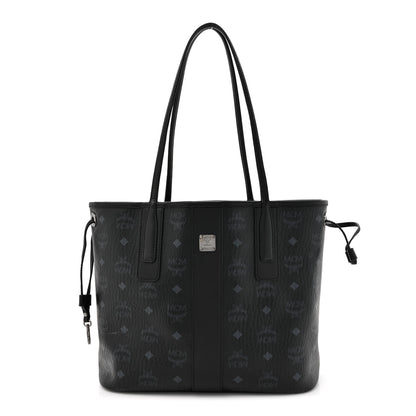 MCM Visetos Small Liz Reversible Shopper Tote Black 1 of 19