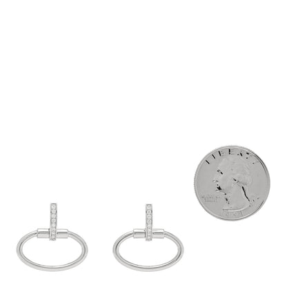 Roberto Coin 18K White Gold Diamond Classica Parisienne Oval Drop Earrings 2 of 5