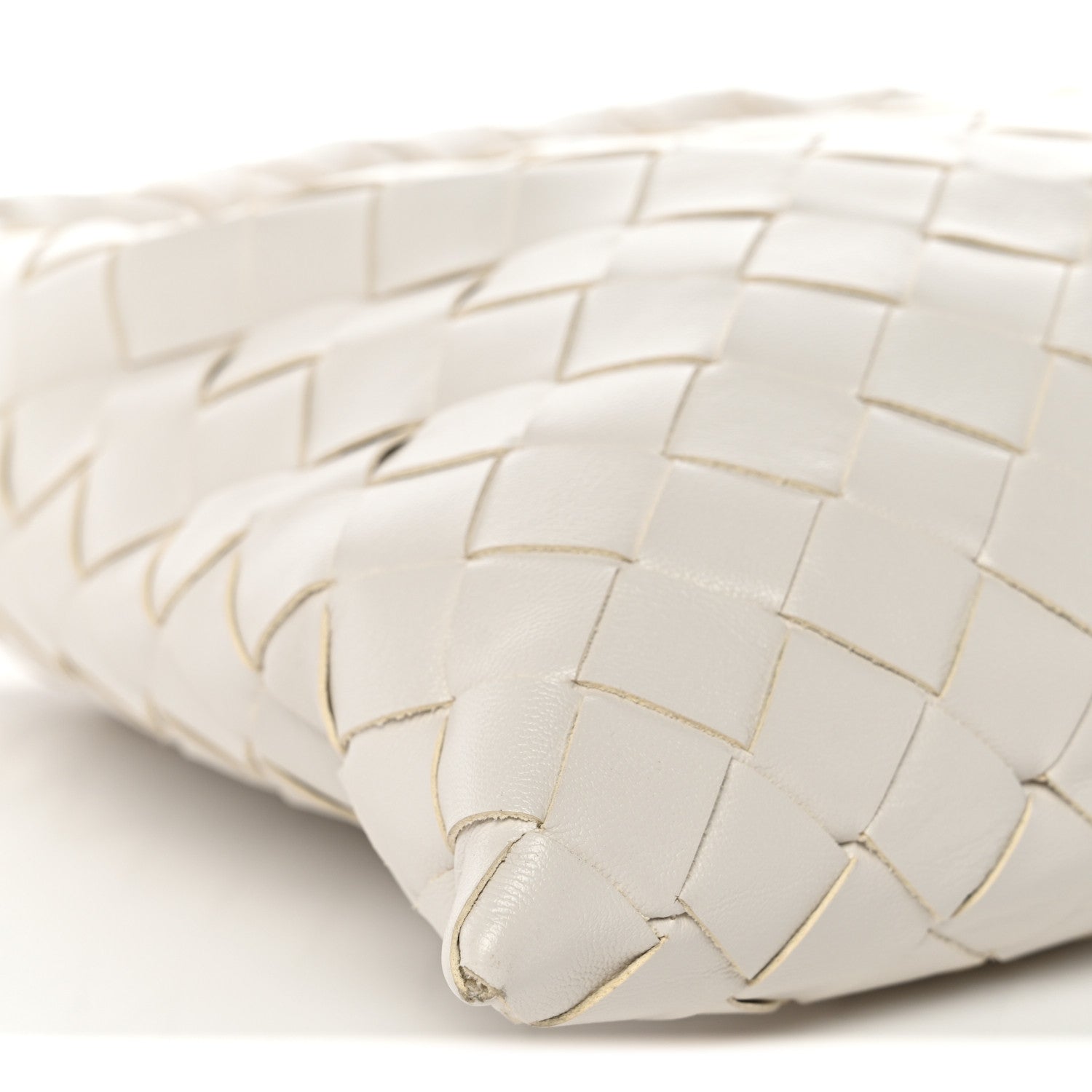 Bottega Veneta Calfskin Intrecciato Mini Hop White 9 of 11
