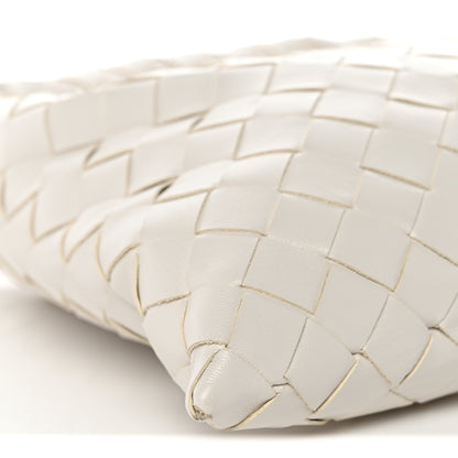 Bottega Veneta Calfskin Intrecciato Mini Hop White 9 of 11