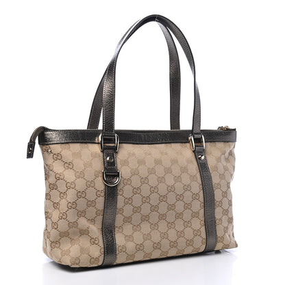 Gucci Monogram Medium Abbey Tote Metallic 2 of 6
