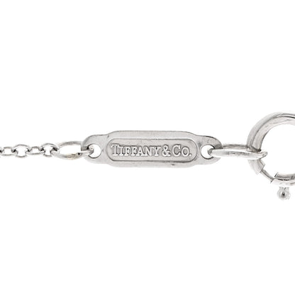 Tiffany Platinum 18K White Gold Diamond Elsa Peretti Mini Sevillana Pendant Necklace 4 of 4