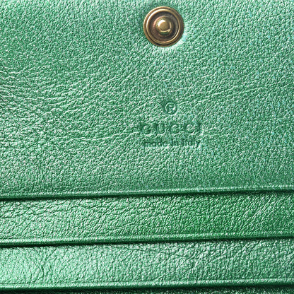 Gucci Laminated Nappa Trapuntata Zumi Card Case Jasmine Green 6 of 6