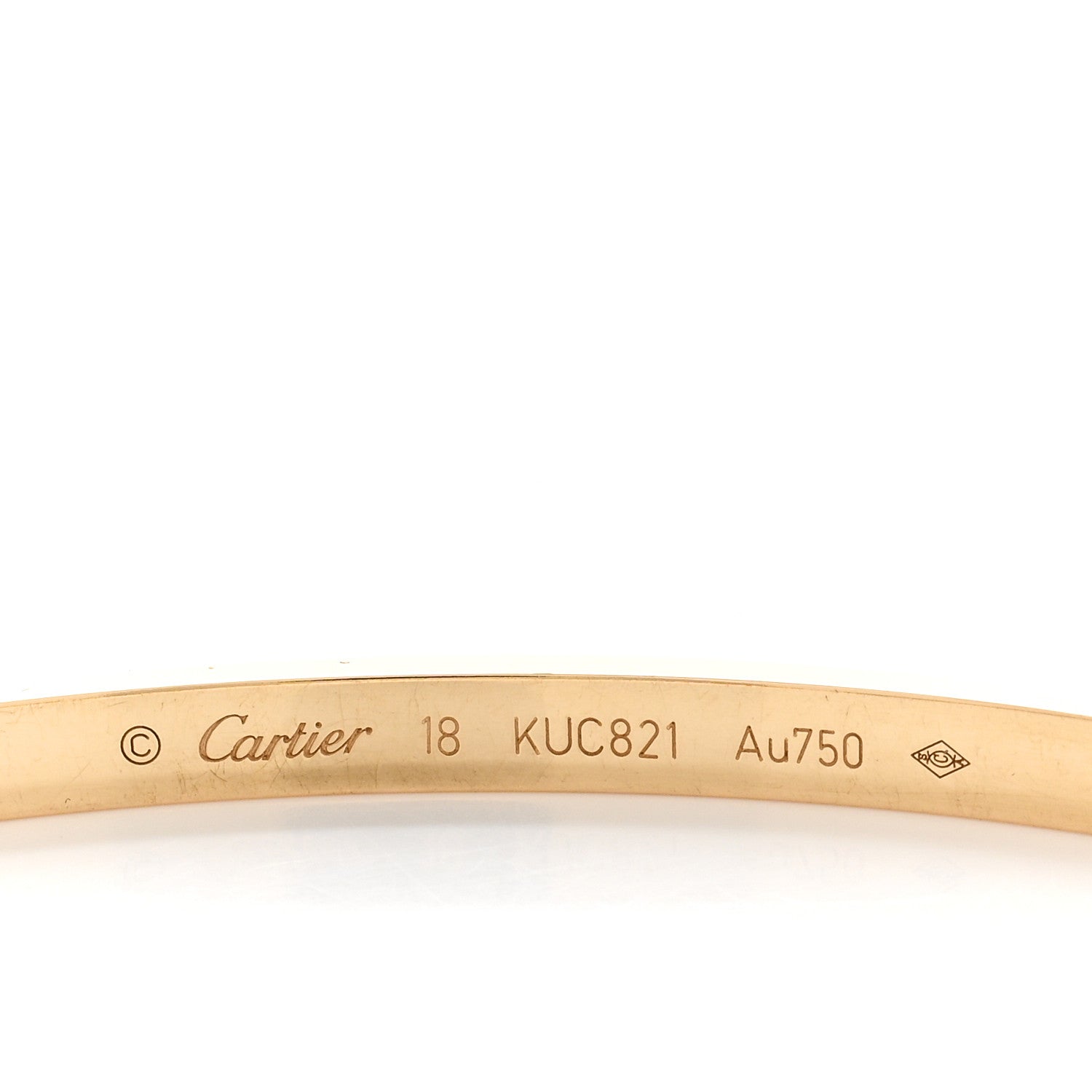 Cartier 18K Yellow Gold Small LOVE Bracelet 18 4 of 5