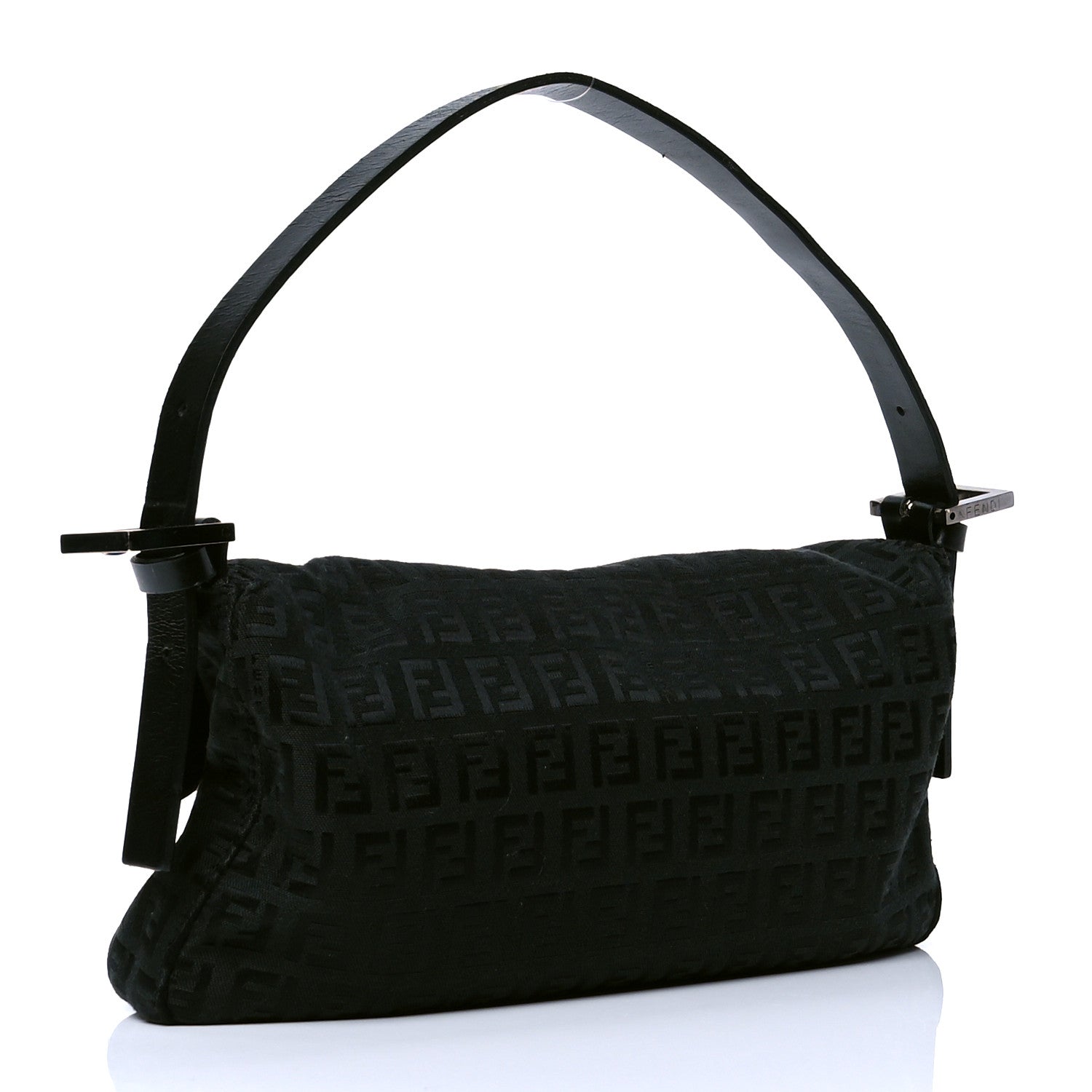 Fendi Zucchino Baguette Black 2 of 6