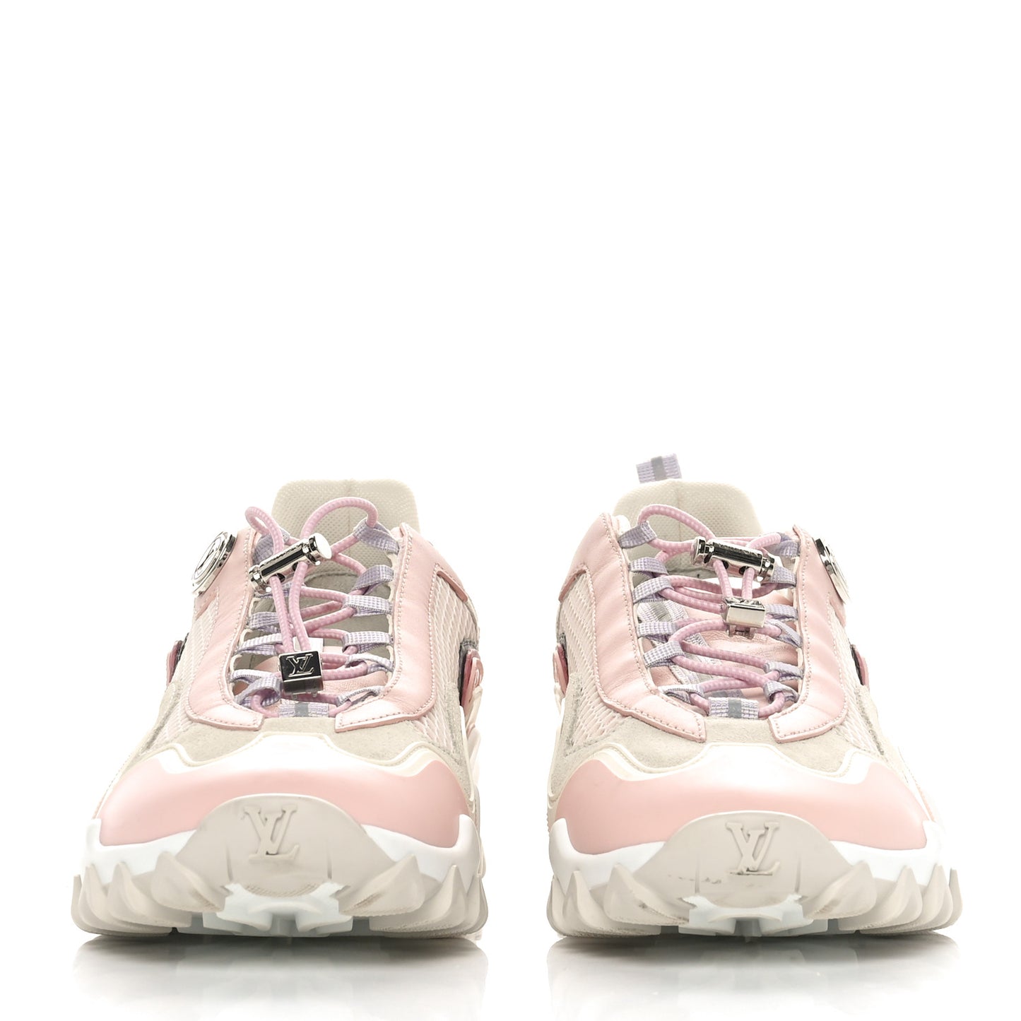 Technical Fabric LV Rush Sneakers 37 Pink