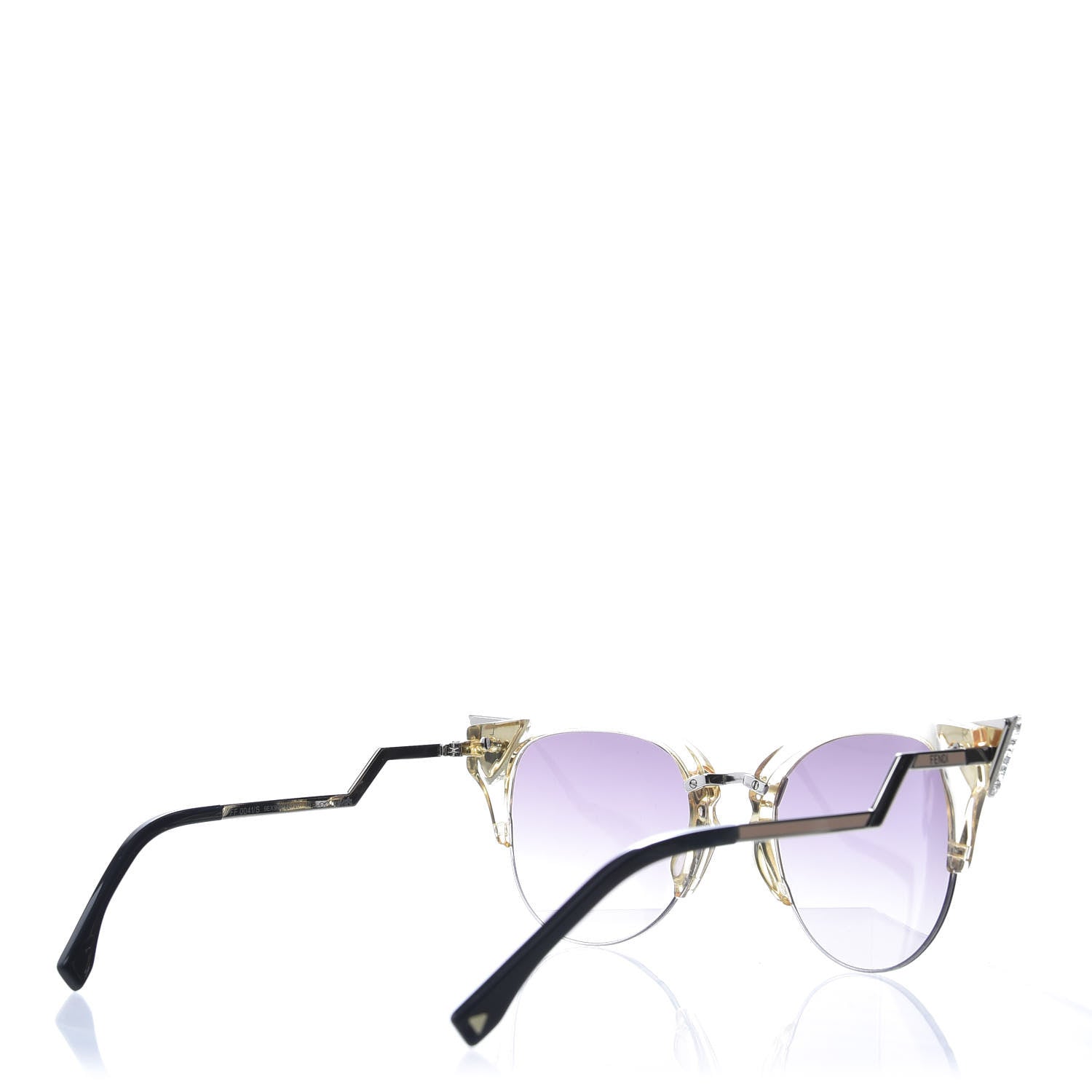 Fendi Iridia Cat Eye Sunglasses FF 0041/S Light Purple 4 of 8