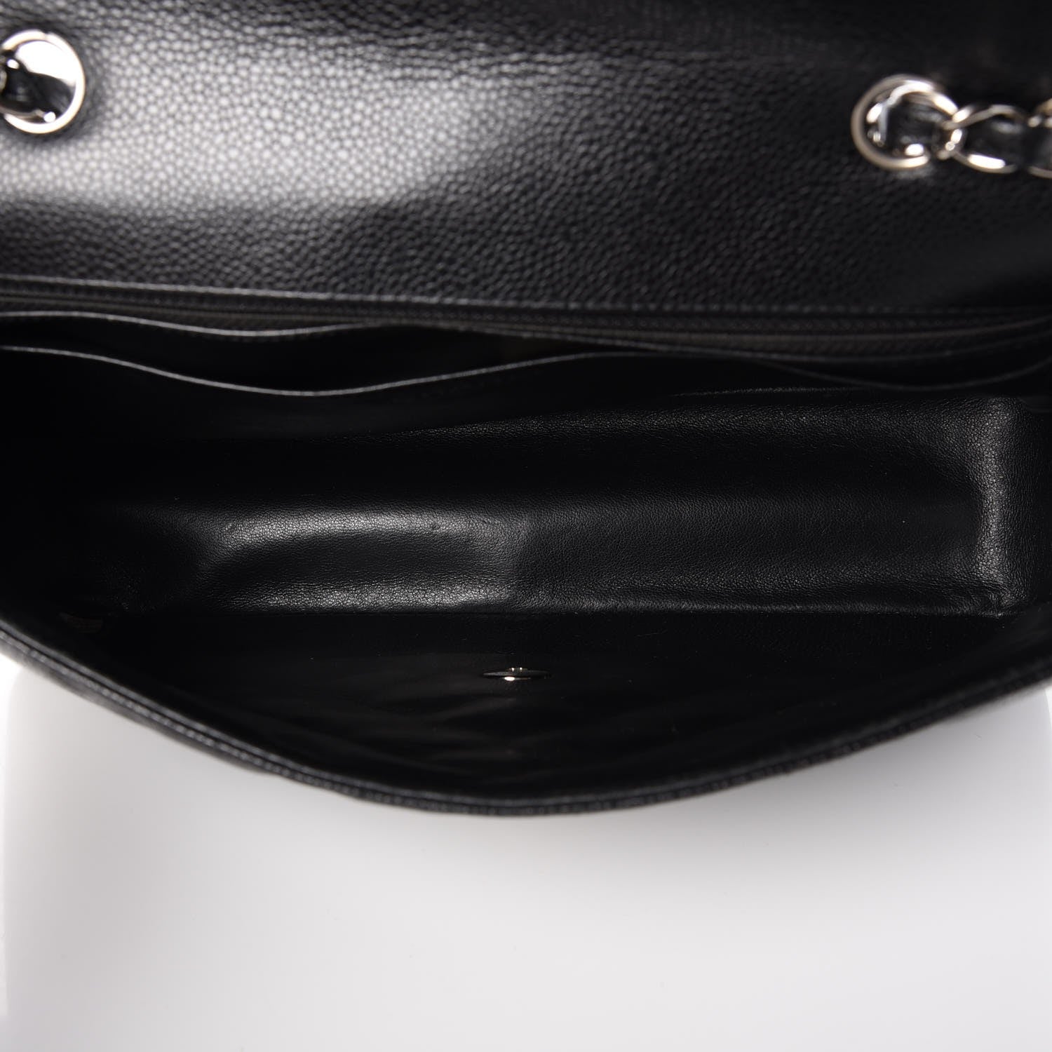 Chanel Caviar Quilted Jumbo Single Flap Black 6 of 9