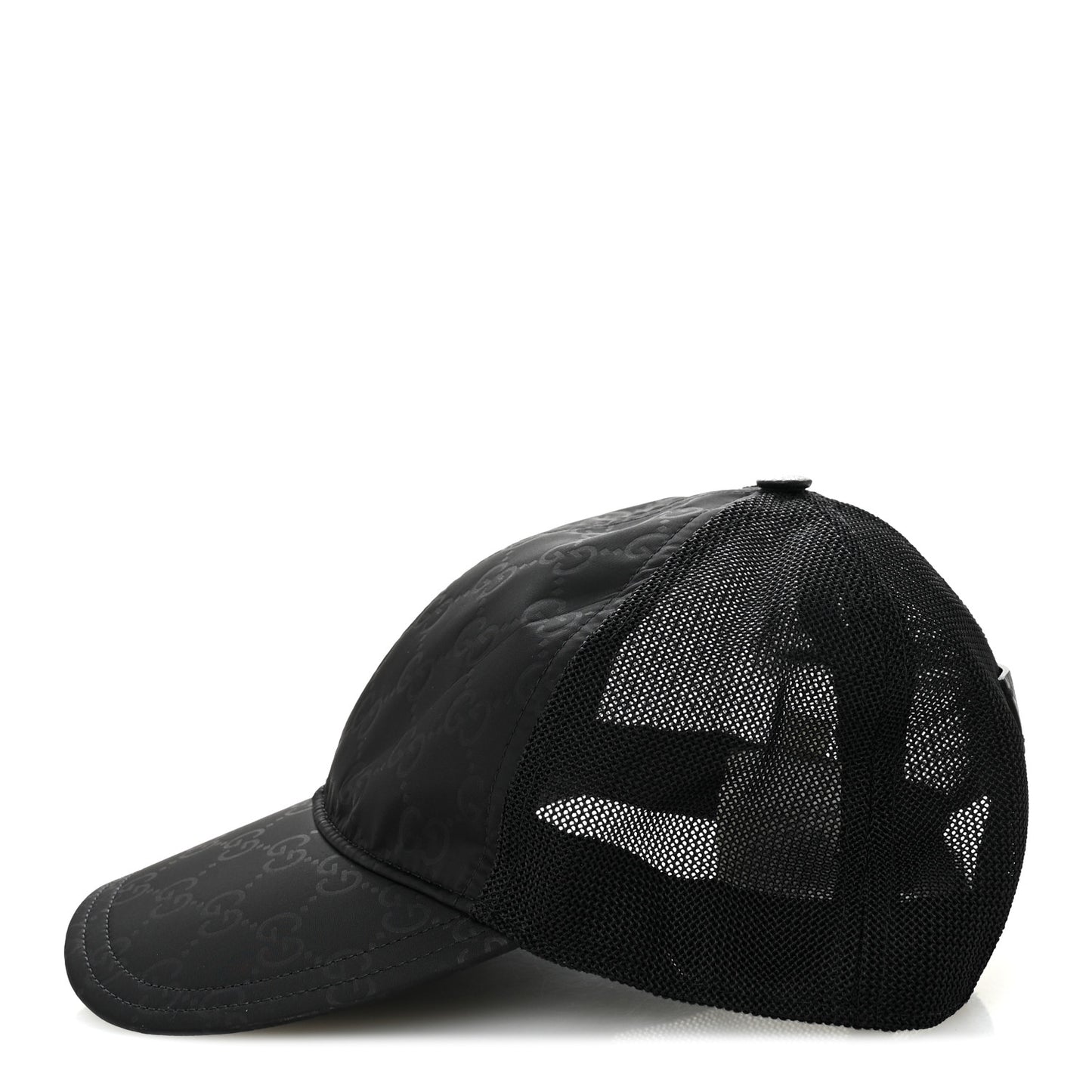 GG Supreme Monogram Baseball Hat S 57 Black