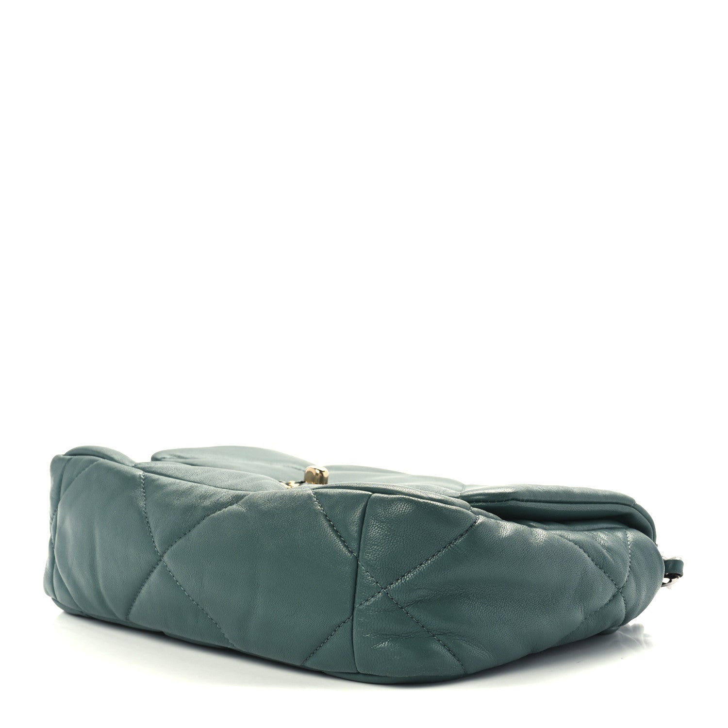 Chanel Lambskin Quilted Medium Chanel 19 Flap Green 9 of 11