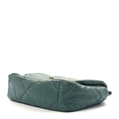 Chanel Lambskin Quilted Medium Chanel 19 Flap Green 9 of 11