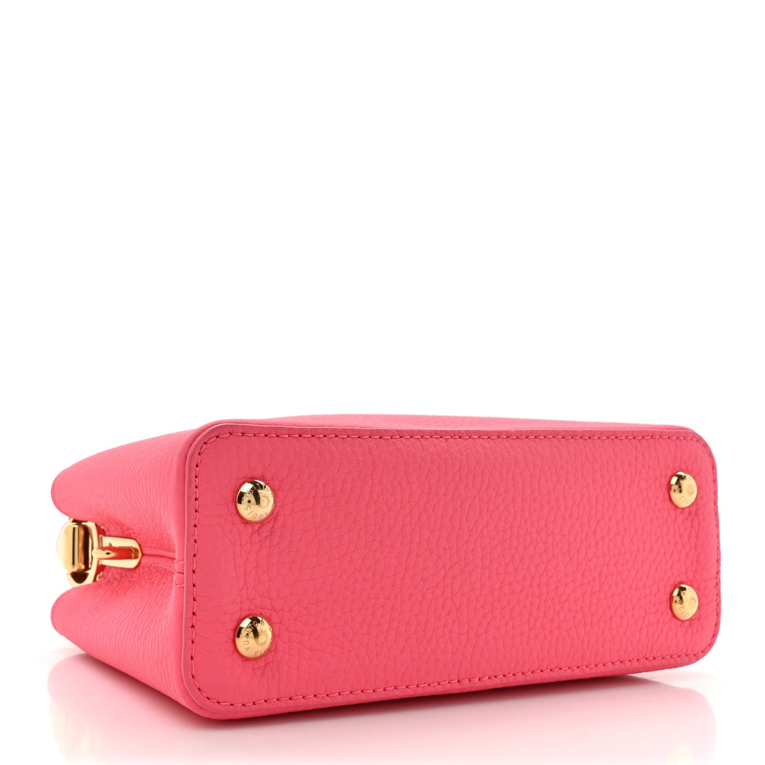 Louis Vuitton Taurillon Monogram Tile Capucines Mini Dragonfruit Ballet Pink 4 of 11