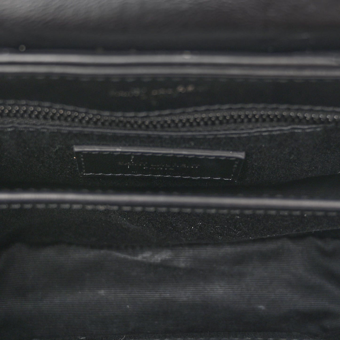 Calfskin Y Quilted Monogram Monochrome Toy Loulou Crossbody Bag Black