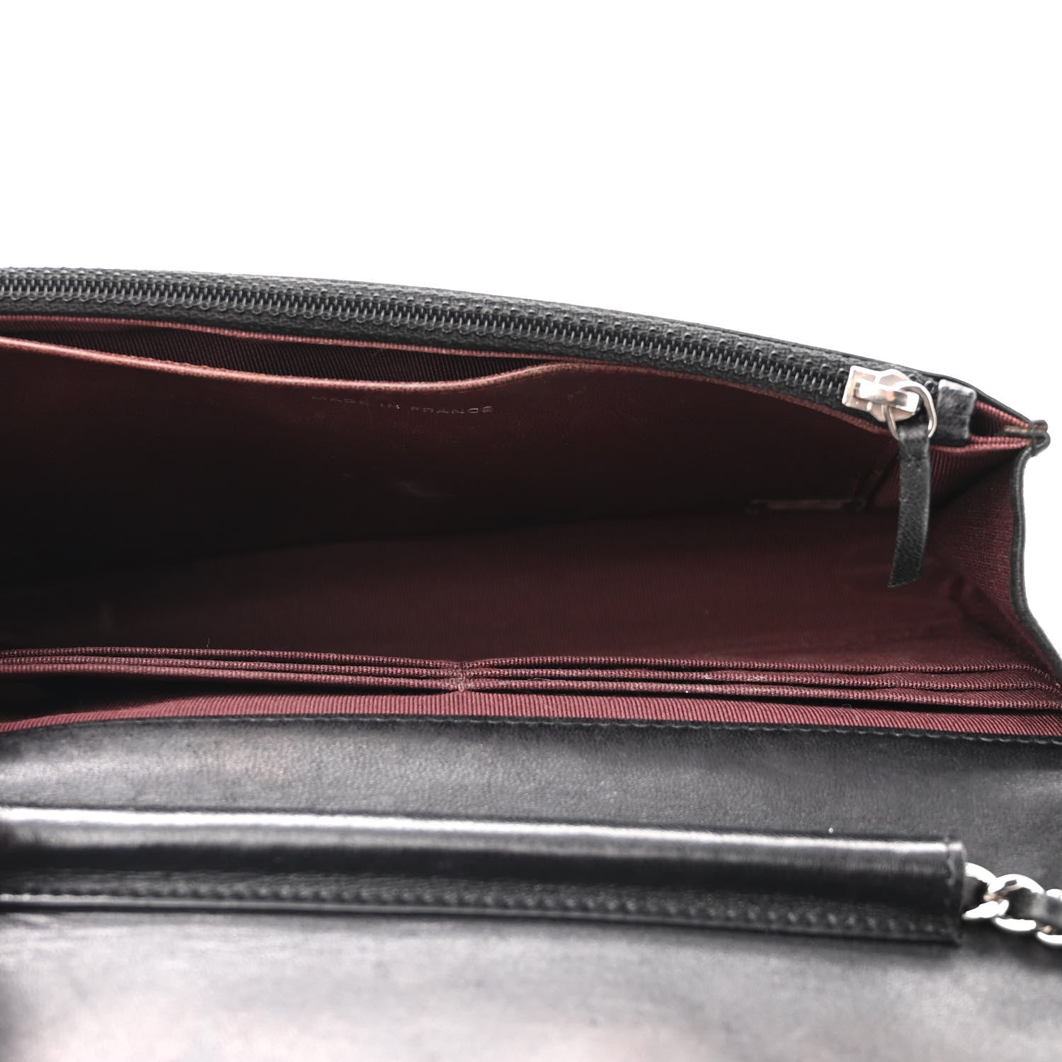 Chanel Lambskin Quilted Wallet On Chain WOC Black 5 of 14