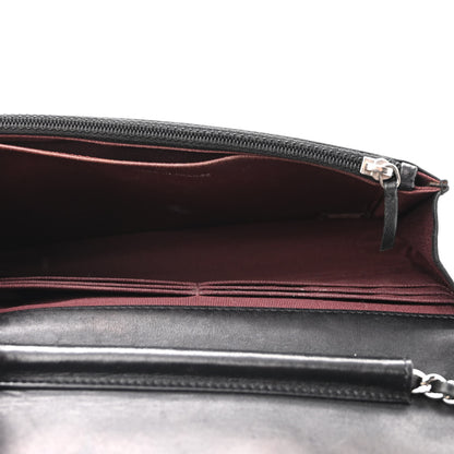 Chanel Lambskin Quilted Wallet On Chain WOC Black 5 of 14